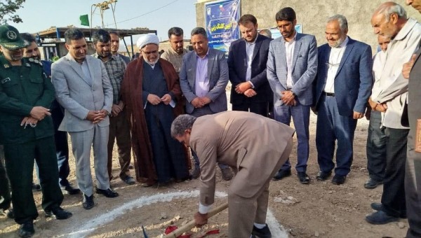 آغاز عملیات ساخت  دبستان ۶ کلاسه خیر ساز در شهرستان قاینات