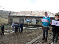 آغاز احداث مدرسه ای خیّر ساز در روستای خشه حیران نمین