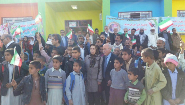 افتتاح مدرسه روستای بسم ا... دهمرده شهرستان هیرمند